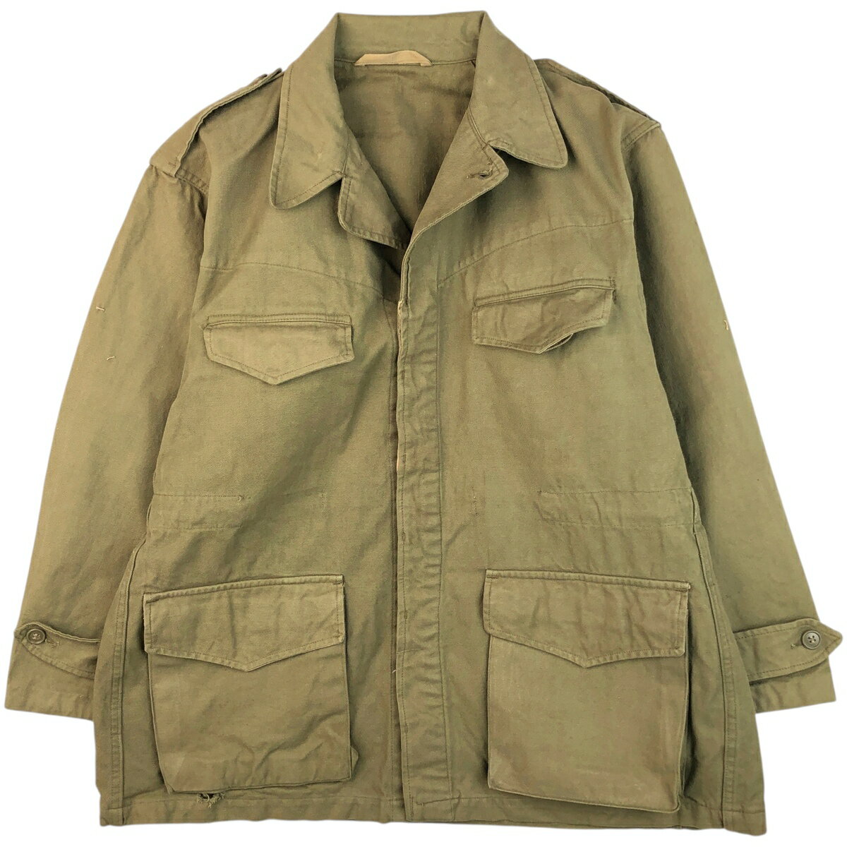 Rakuten - 古着 フランス軍 M-47 ミリタリー フィールドジャケット メンズL相当 ヴィンテージ /eaa618436 【中古】 【260308】 カーキ系 春秋冬