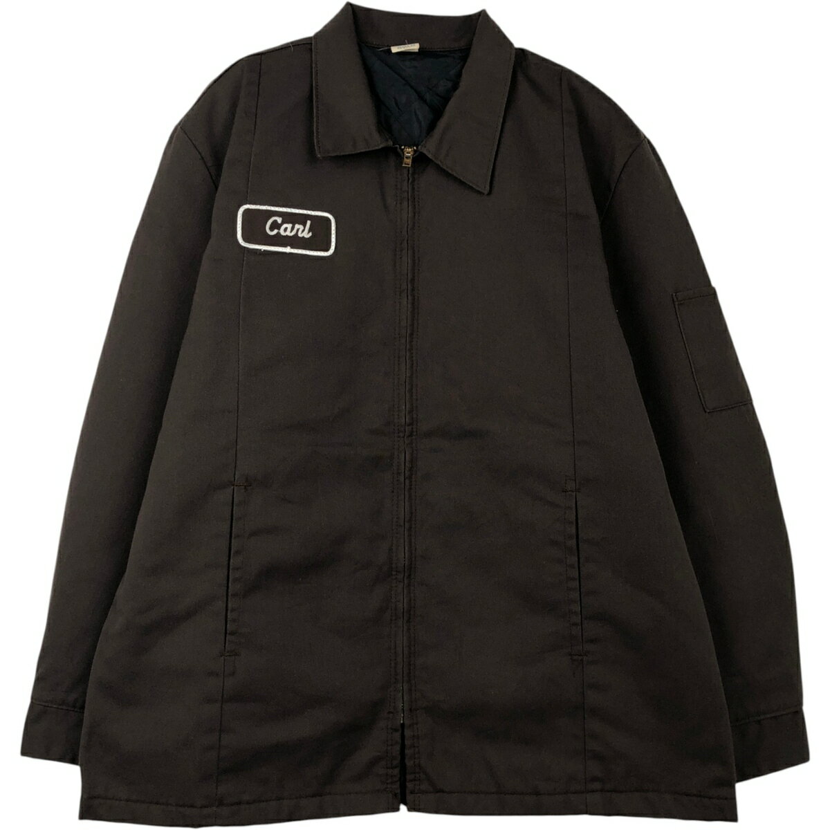 RED KAP 70s made in USAジャケット ダークグリーン 企業 RED KAP】USA製70sビンテージ古着グリーンキルティングMOORE'Sワーク