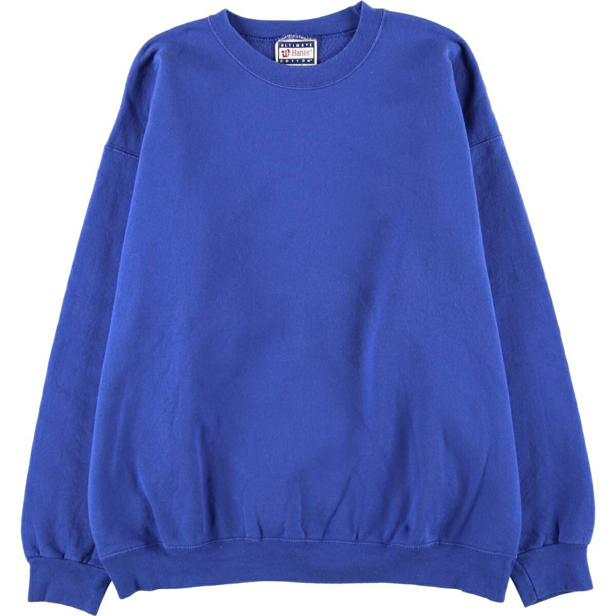 樂天商城 - 古着 ヘインズ Hanes 無地 ブランクスウェットシャツ トレーナー メンズL相当 /eaa618573 【中古】 【260405】 ブルー系 春夏秋冬