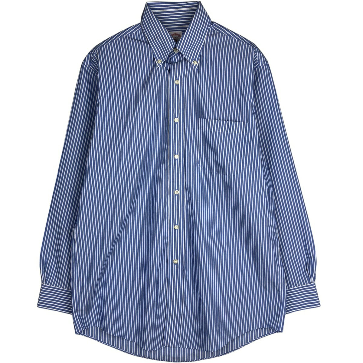 乐天商城 - 古着 ブルックスブラザーズ Brooks Brothers 346 長袖 ボタンダウンストライプシャツ メンズM相当 /eaa618854 【中古】 【260330】