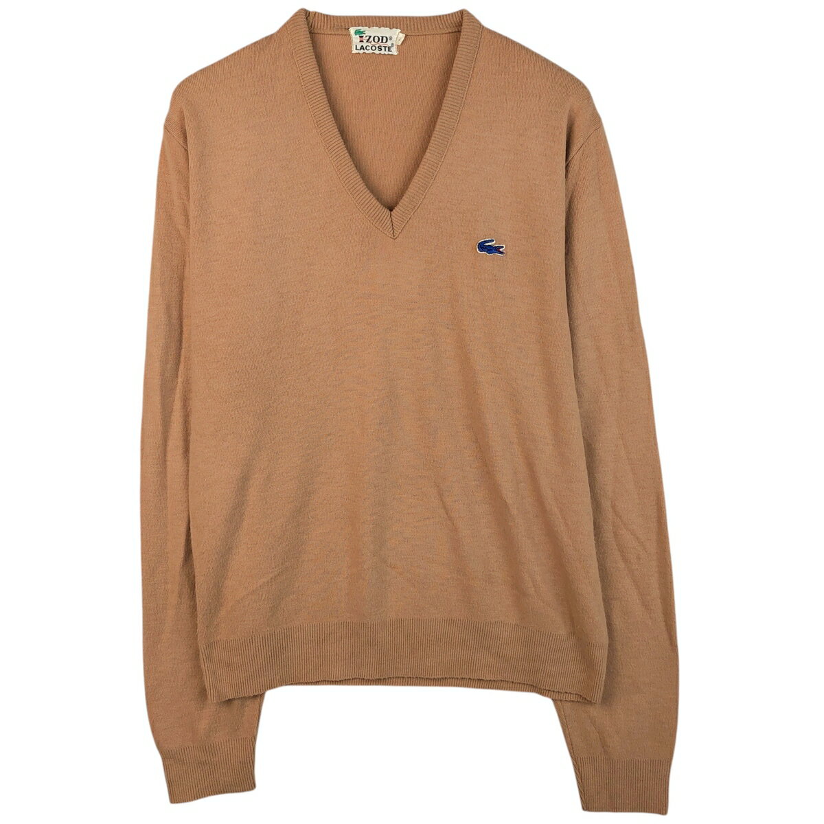 古着 70'S ラコステ LACOSTE IZOD Vネック