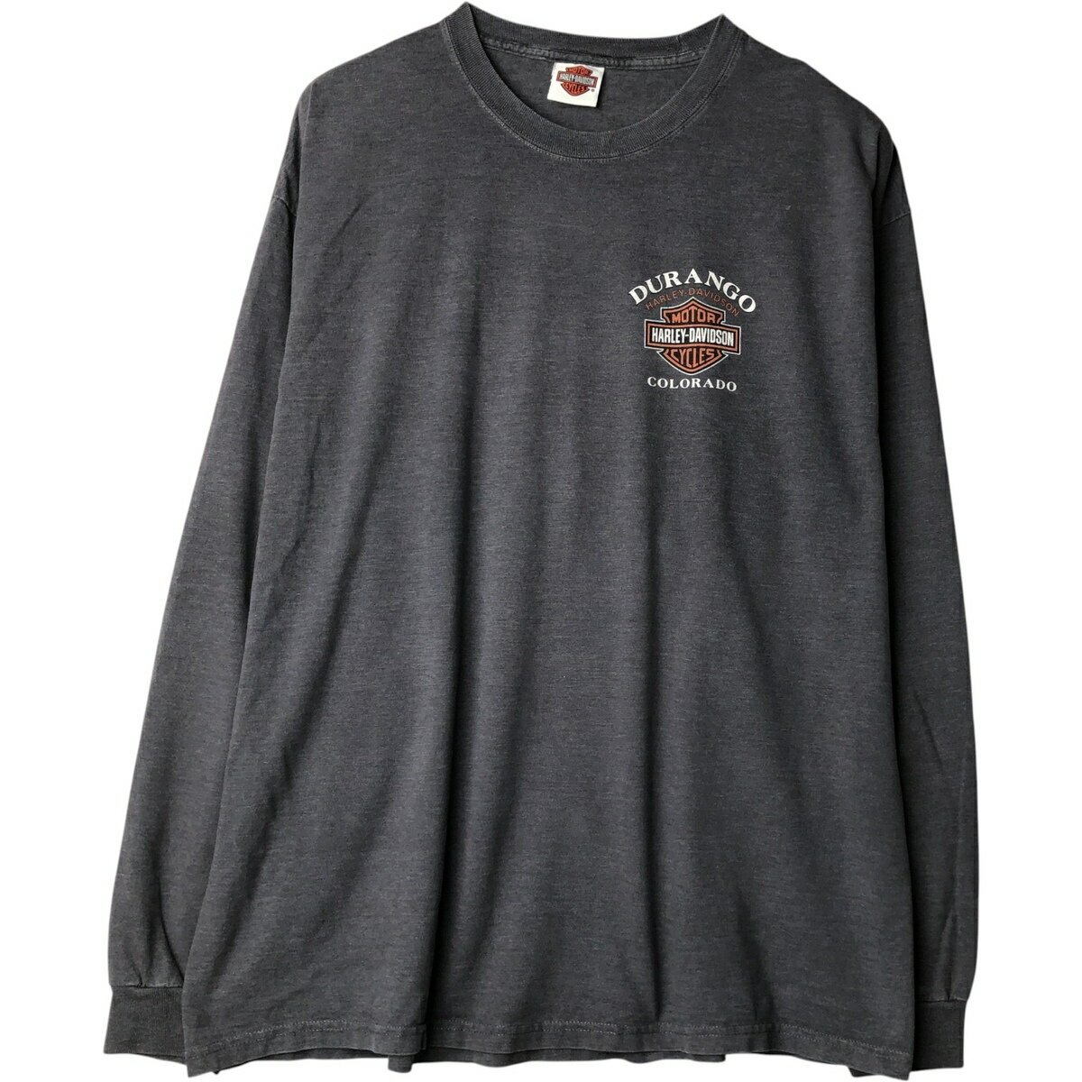樂天商城 - 古着 ハーレーダビッドソン Harley-Davidson ロングTシャツ ロンT 2X-LARGE メンズXXL相当 /eaa619265 【中古】 【260410】 グレー系 春夏秋