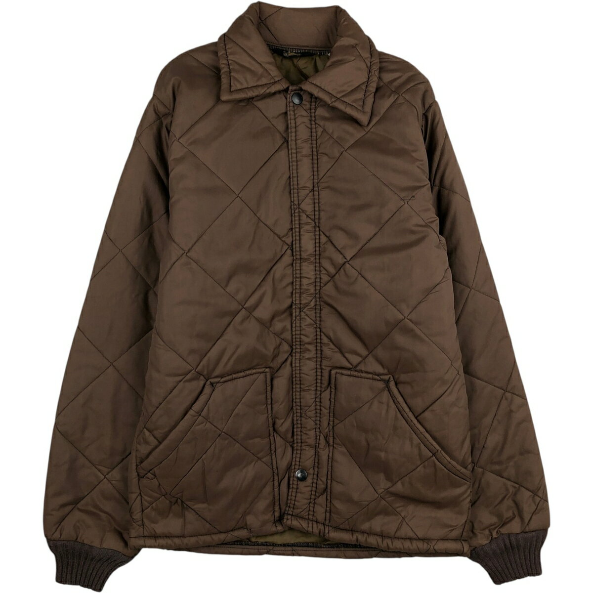 Coat - 古着 60'S~ キルティングジャケット パファージャケット レディースM相当 ヴィンテージ /eaa619454 【中古】 【260317】 【ADEL/アデル】 ブラウン系 春秋冬