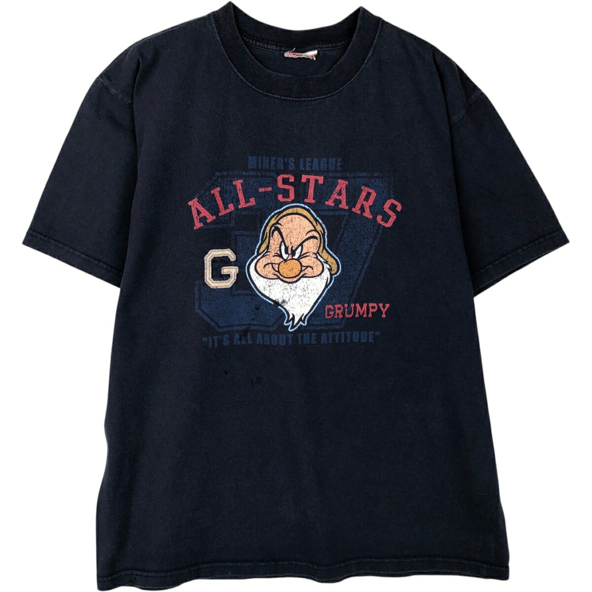 乐天商城 - 古着 白雪姫 七人の小人 おこりんぼ Grumpy アニメ キャラクタープリントTシャツ メンズXL相当 /eaa619548 【中古】 【260524】