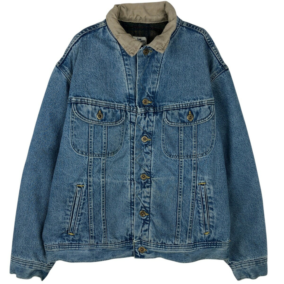 古着 リー Lee DUNGAREES 中綿入り デニムジャケット Gジャン メンズXL相当 /eaa619612 【中古】 【260313】 ブルー系 春秋冬