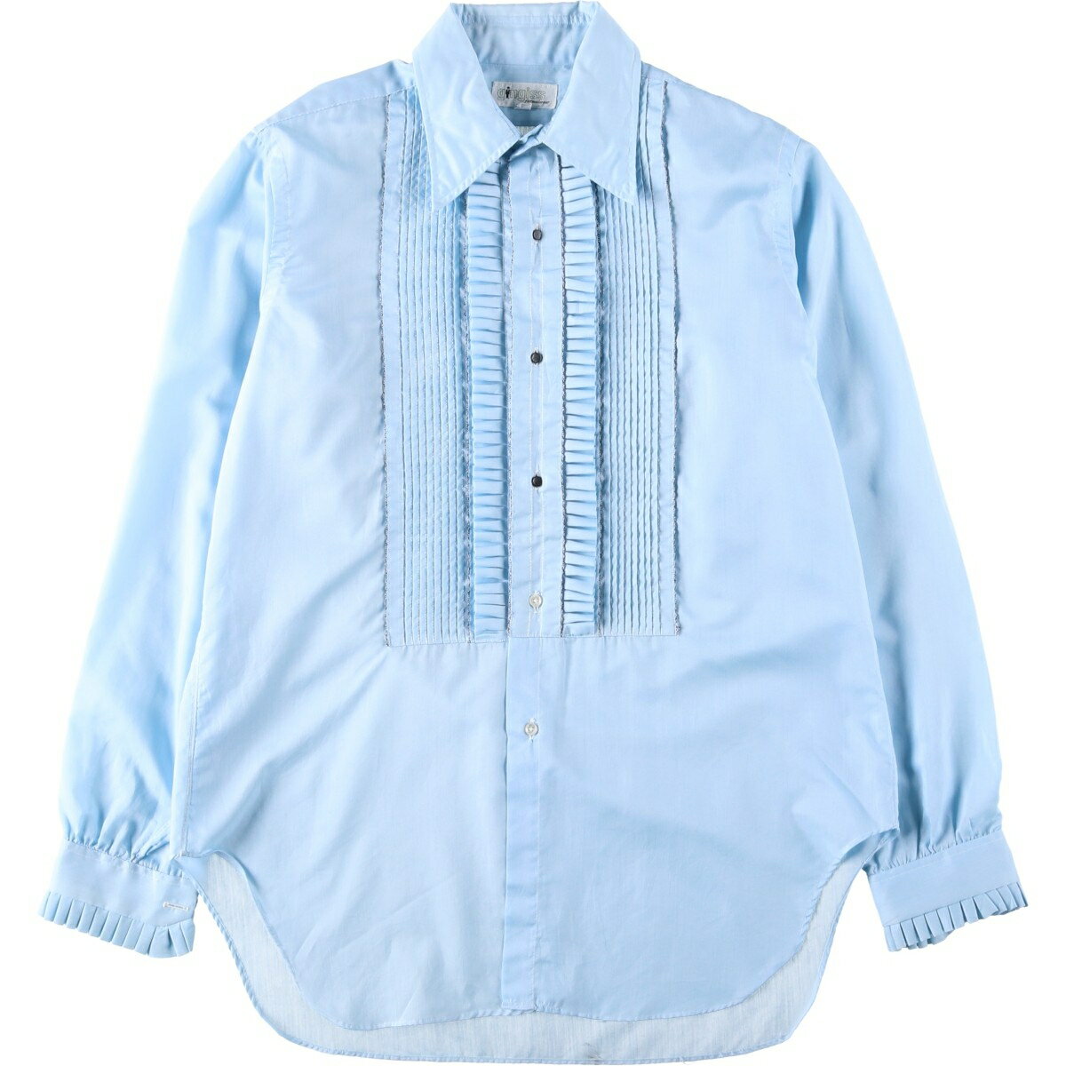 樂天商城 - 古着 70'S Gingiss フリル 長袖 シャツ メンズL相当 ヴィンテージ /eaa619641 【中古】 【260407】 【Elulu/エルル】