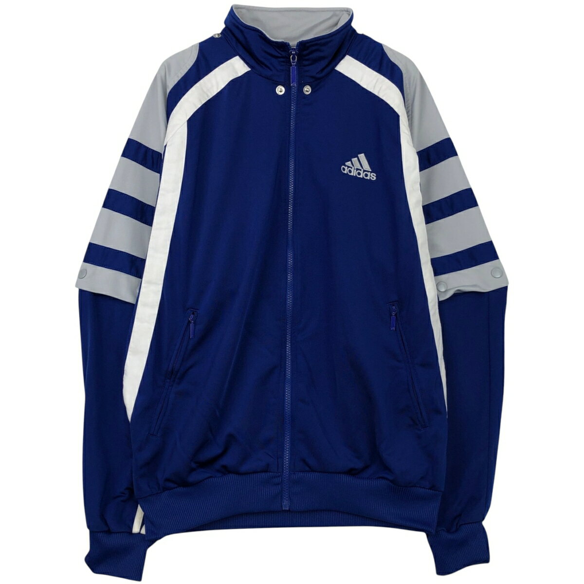 Rakuten - 古着 90~00'S アディダス adidas バックロゴ 2WAY ジャージ トラックジャケット メンズM相当 /eaa619722 【中古】 【260306】 ブルー系 春秋冬