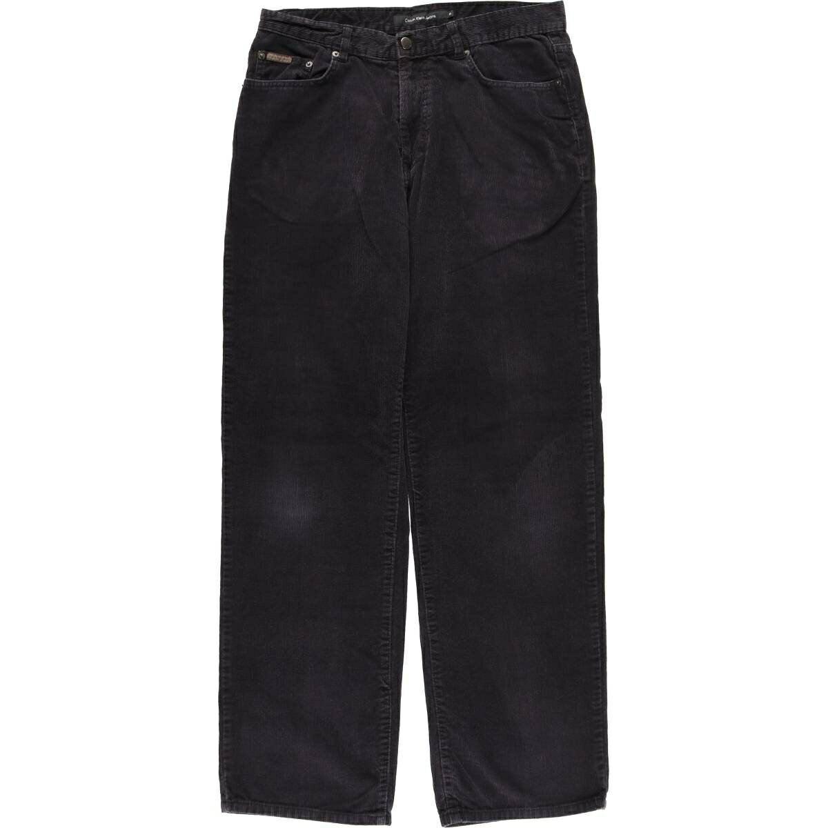 樂天商城 - 古着 カルバンクライン Calvin klein JEANS コーデュロイパンツ メンズw34相当 /eaa619820 【中古】 【260307】 ブラック系 春夏秋冬
