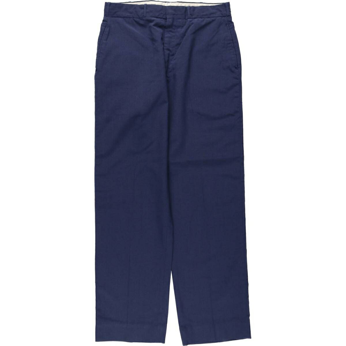 古着 70'S 米軍実品 ポリ×ウールパンツ USA製 34×34 REGULAR メンズw33相当 ヴィンテージ /eaa620114 【中古】 【260417】