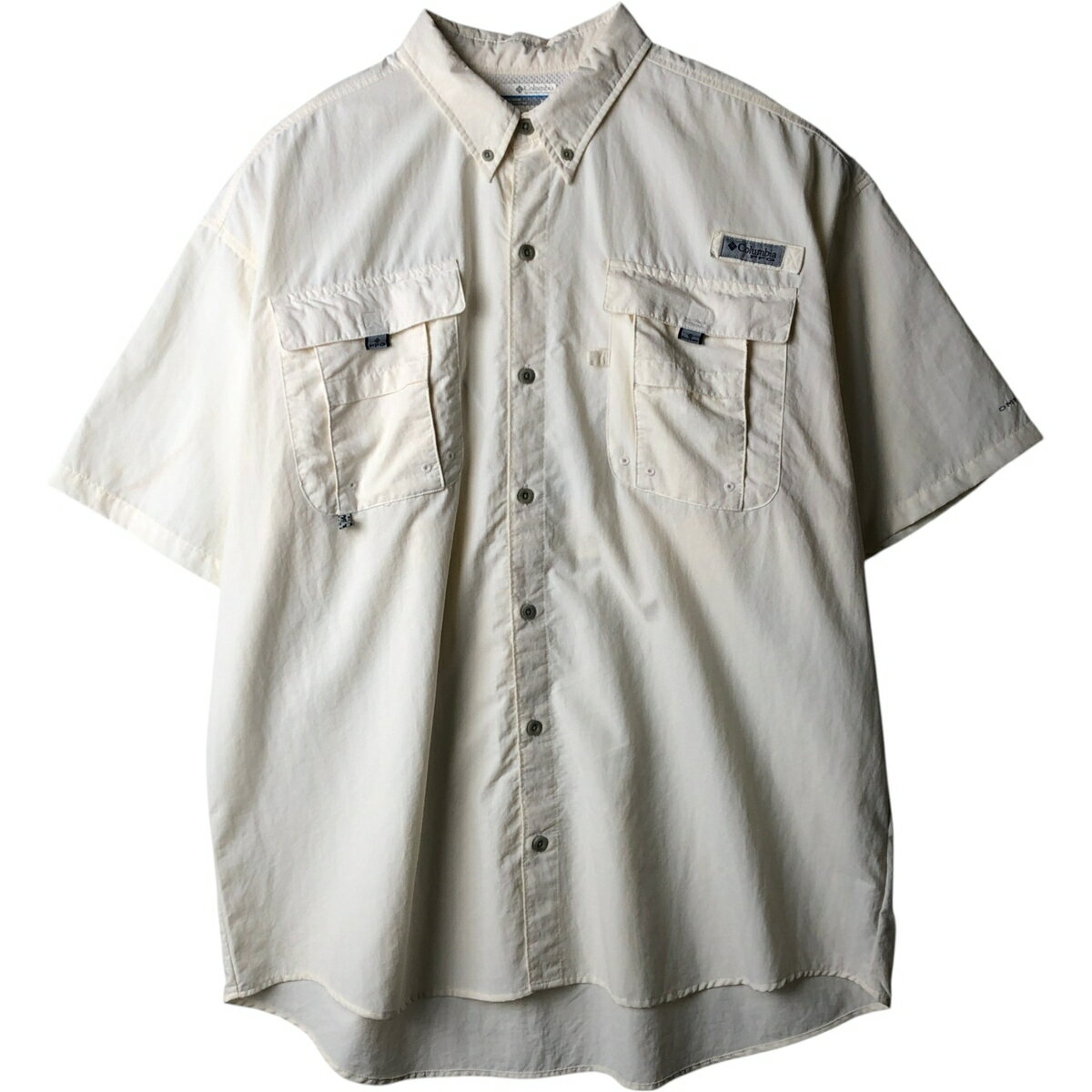 乐天商城 - 古着 コロンビア Columbia PFG OMNI-SHADE オムニシェイド ボタンダウン 半袖 フィッシングシャツ メンズXL相当 /eaa620209 【中古】 【260419】