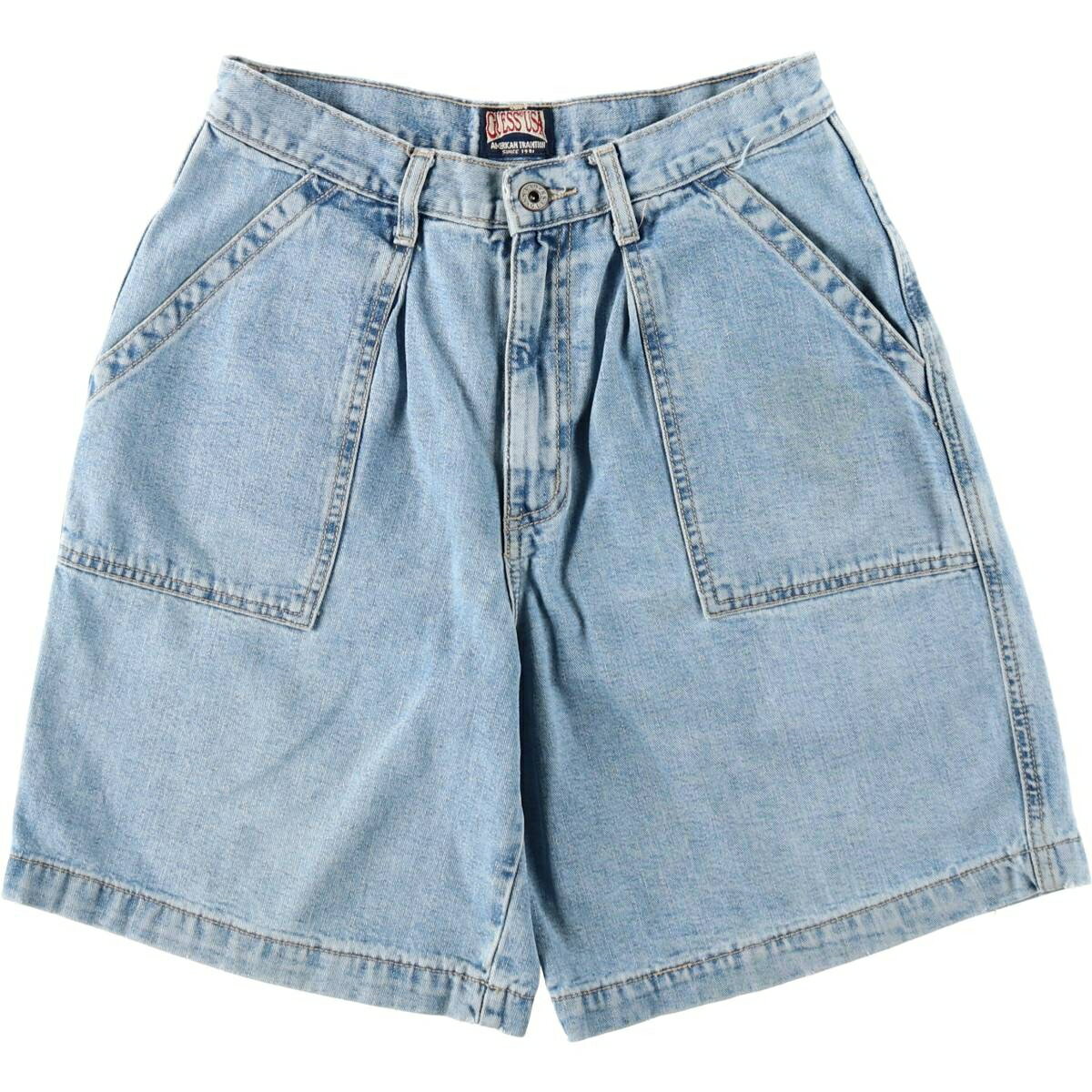 乐天商城 - 古着 90'S ゲス Guess デニムショーツ ショートパンツ USA製 メンズw29相当 ヴィンテージ /eaa620263 【中古】 【260529】 ブルー系 春夏秋