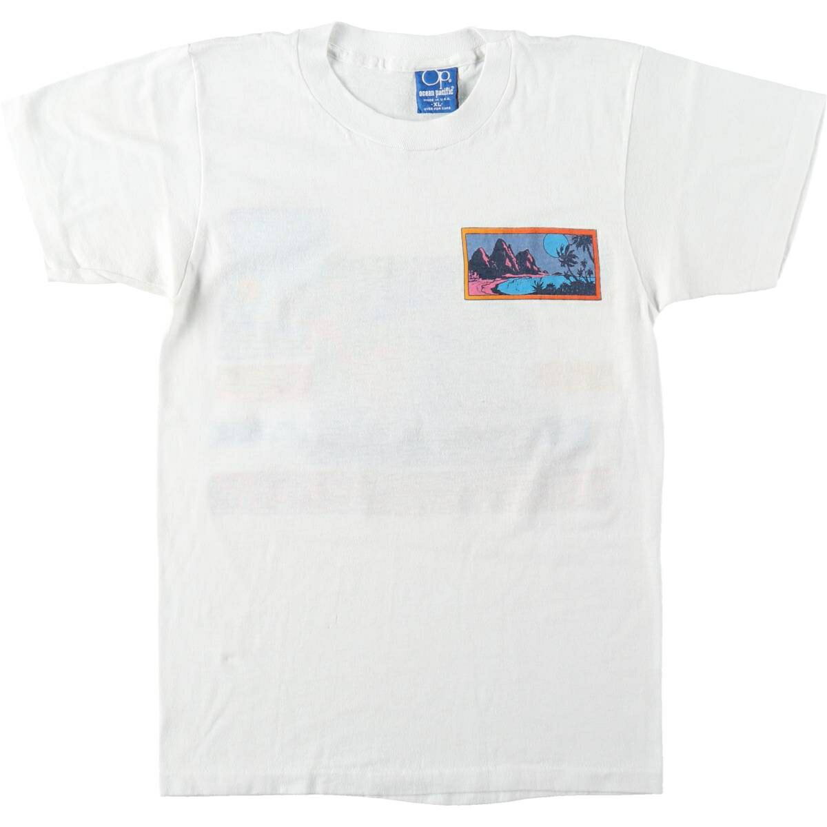 樂天商城 - 古着 80'S オーシャンパシフィック Ocean pacific 青タグ サーフ スケートTシャツ USA製 レディースXL相当 ヴィンテージ /eaa620402 【中古】 【260618】 【ADEL/アデル】
