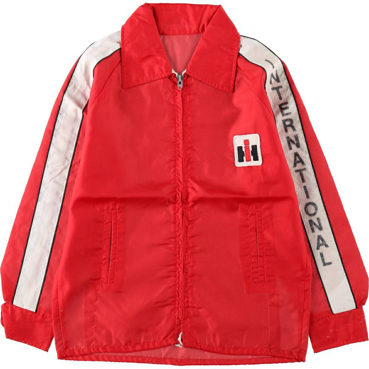 古着 70~80'S INTERNATIONAL HARVESTER アドバタイジング ナイロンジャケット レディースS相当 ヴィンテージ /eaa620503   