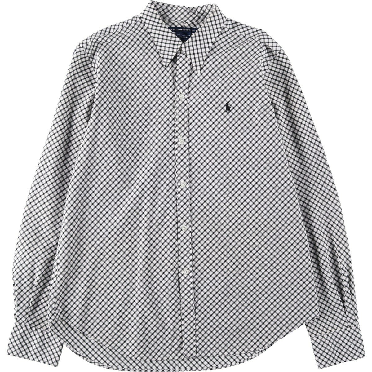 樂天商城 - 古着 ラルフローレン Ralph Lauren SPORT スポーツ 長袖 コットンチェックシャツ レディースL相当 /eaa620529 【中古】 【260601】 【ADEL/アデル】