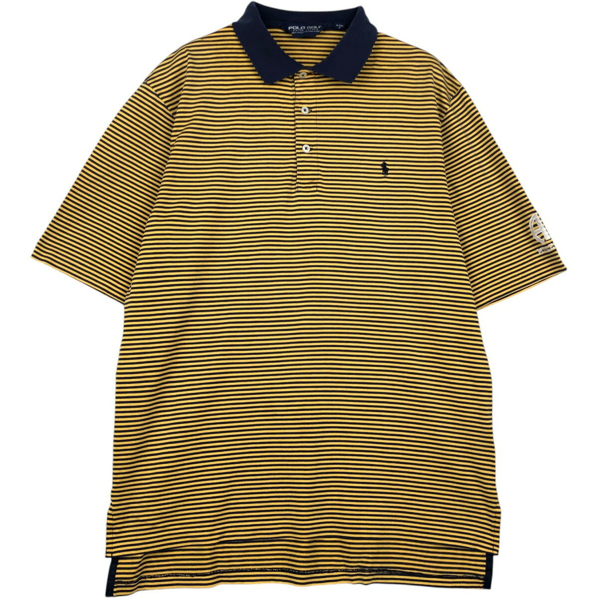 樂天商城 - 古着 ラルフローレン Ralph Lauren POLO GOLF ポロゴルフ 半袖 ボーダー ポロシャツ メンズM相当 /eaa620819 【中古】 【260530】