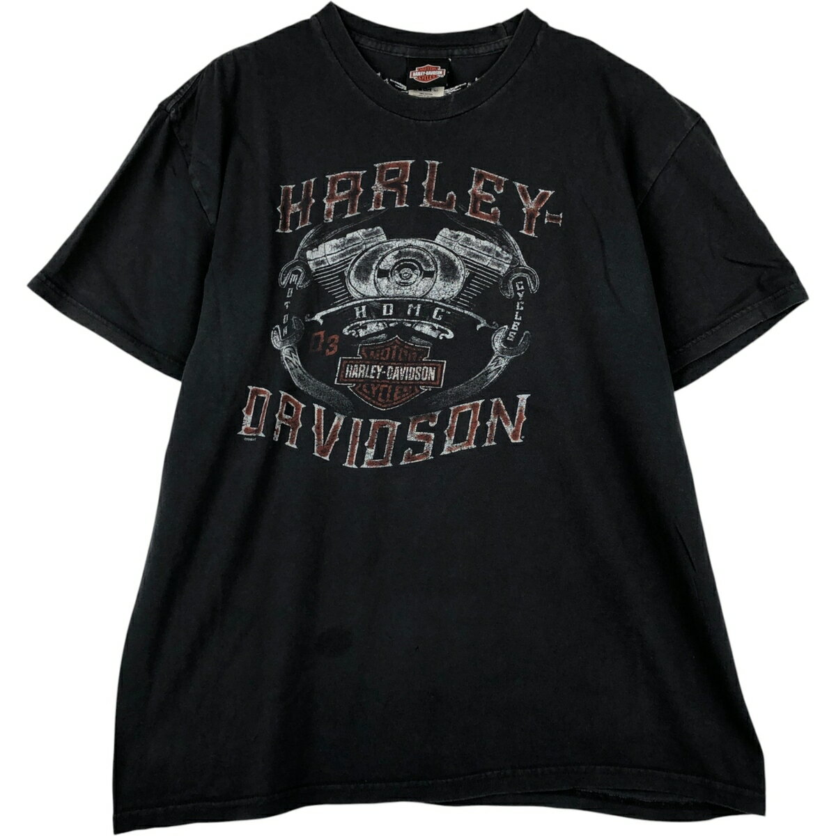 Rakuten - 古着 00'S ハーレーダビッドソン Harley-Davidson モーターサイクル バイクTシャツ メンズXL相当 /eaa621021 【中古】 【260531】