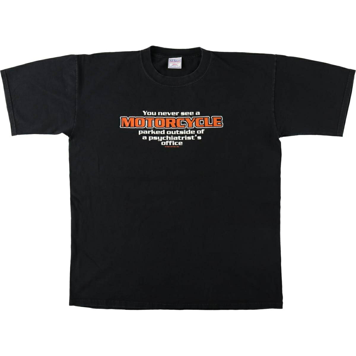 乐天商城 - 古着 90'S All Sport モーターサイクル バイクTシャツ USA製 メンズXL相当 ヴィンテージ /eaa621064 【中古】 【260601】