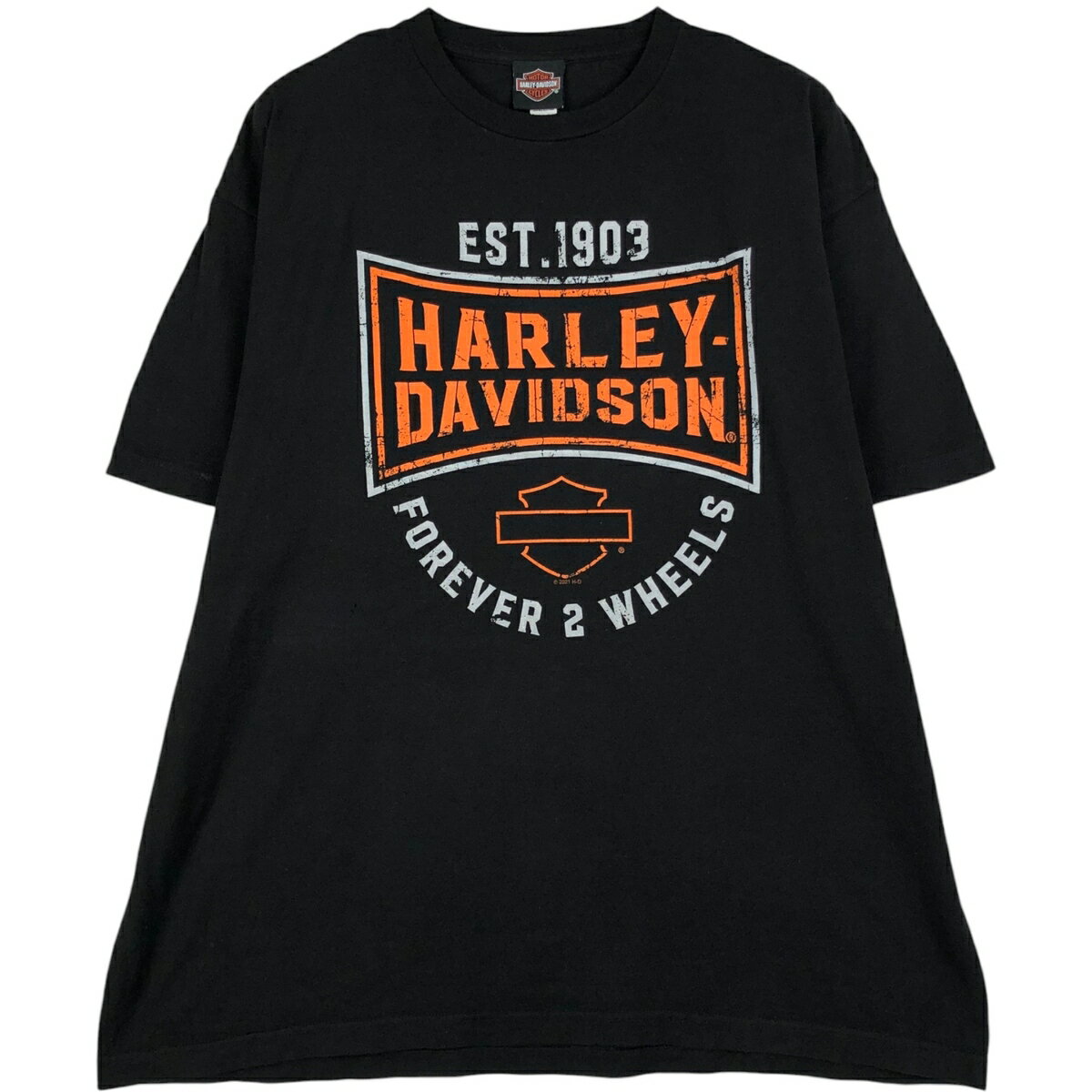 樂天商城 - 古着 ハーレーダビッドソン Harley-Davidson モーターサイクル バイクTシャツ メンズXXL相当 /eaa621094 【中古】 【260605】 ブラック系 春夏秋