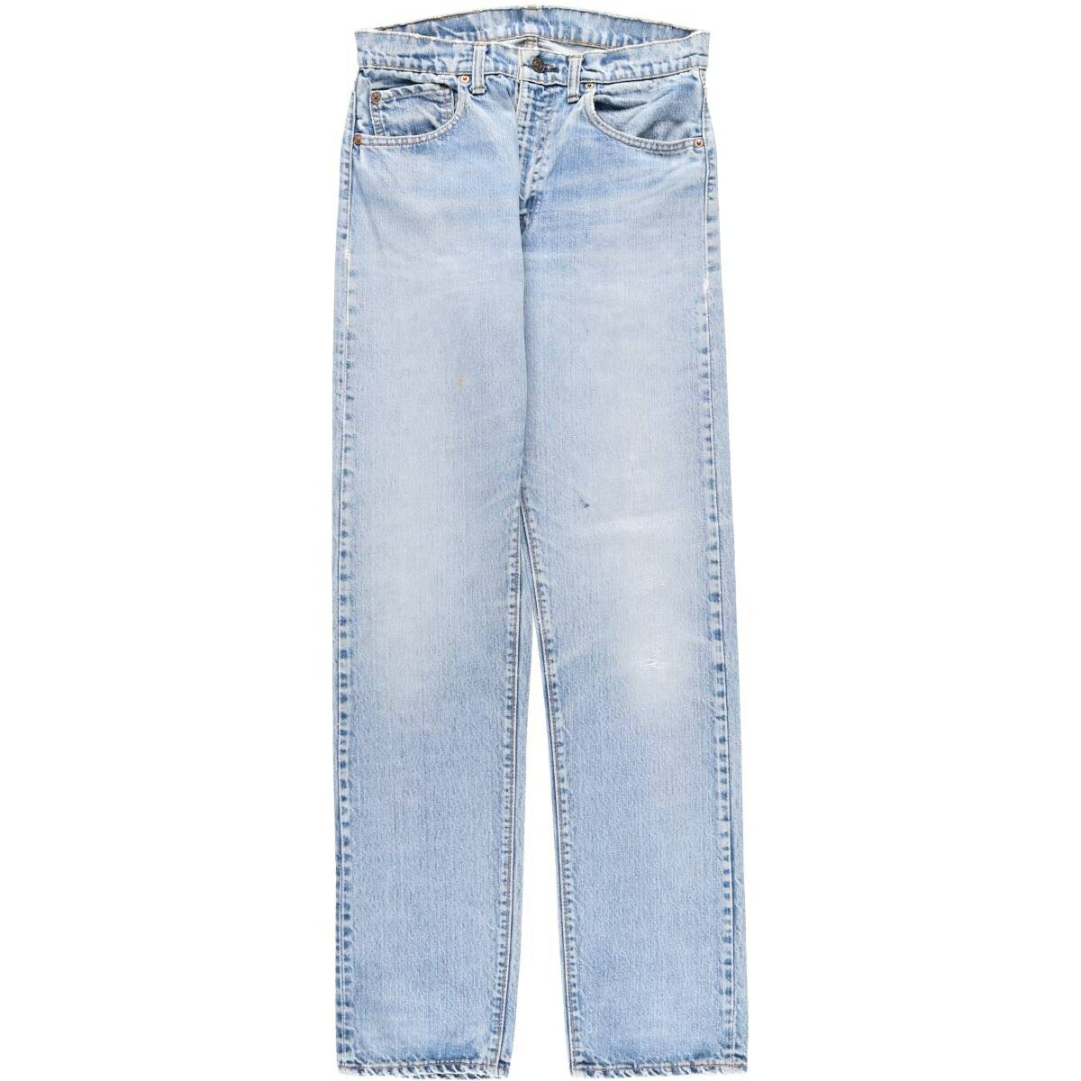 古着 70'S リーバイス Levi's 505-0217 ポケット裏シングルステッチ 66前期 ボタン裏5 テーパードデニムパンツ レディースL(w30)相当 ヴィンテージ /eaa621113 【中古】 【260323】 【ADEL/アデル】 ブルー系 春夏秋冬