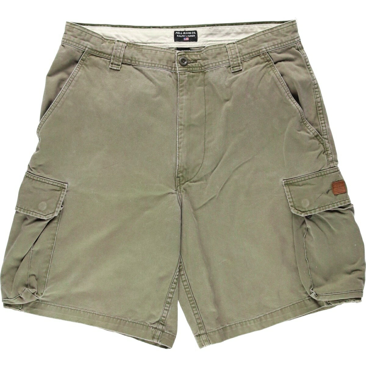 古着 00'S ラルフローレン Ralph Lauren POLO JEANS COMPANY ステンシル入り ミリタリー カーゴショーツ ハーフパンツ メンズw37相当 /eaa621357 【中古】 【260607】 【GR-NV】