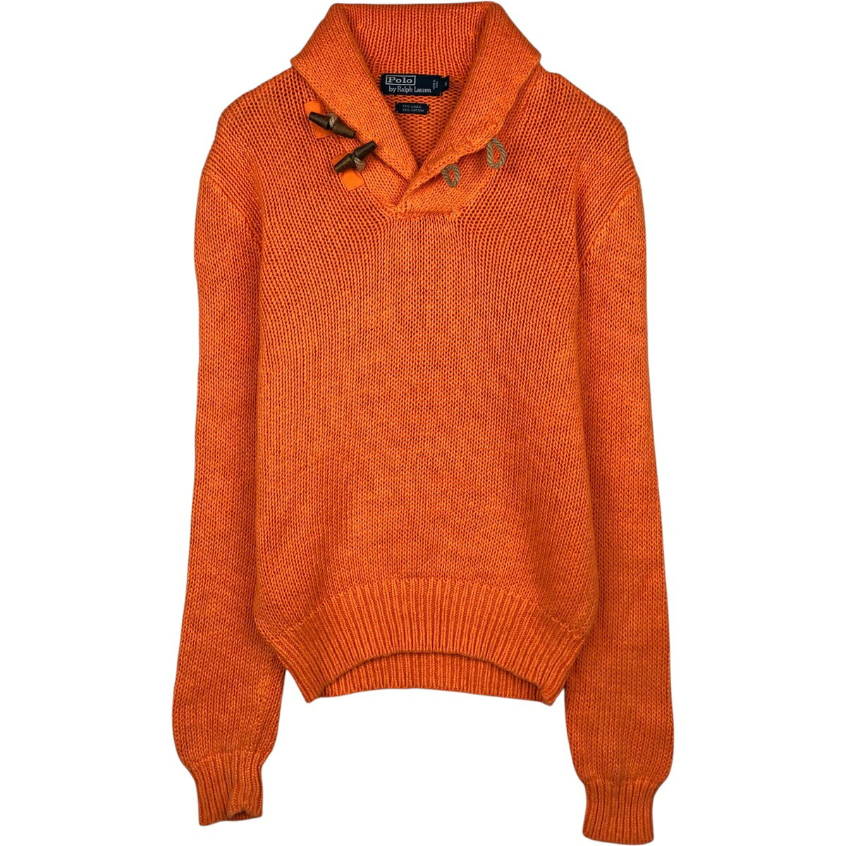 古着 ラルフローレン Ralph Lauren POLO by Ralph Lauren ショールカラー リネン×コットンニットハーフボタンセーター メンズS相当 /eaa621745 【中古】 【260317】 【SS2609_10】