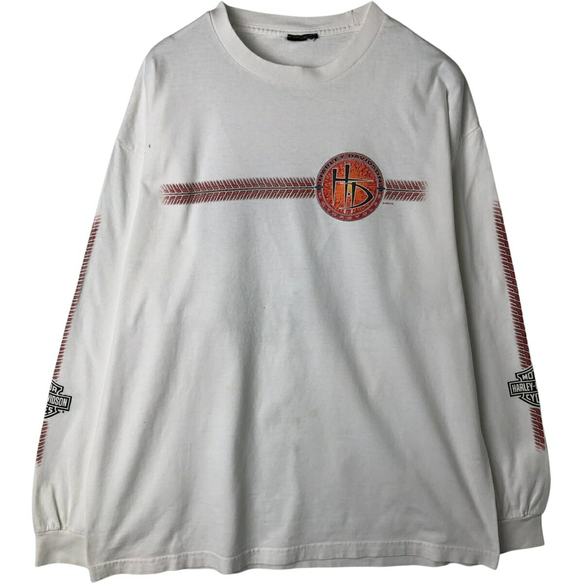 Rakuten - 古着 00'S ハーレーダビッドソン Harley-Davidson ロングTシャツ ロンT メンズXL相当 /eaa621759 【中古】 【260328】 ホワイト系 春夏秋