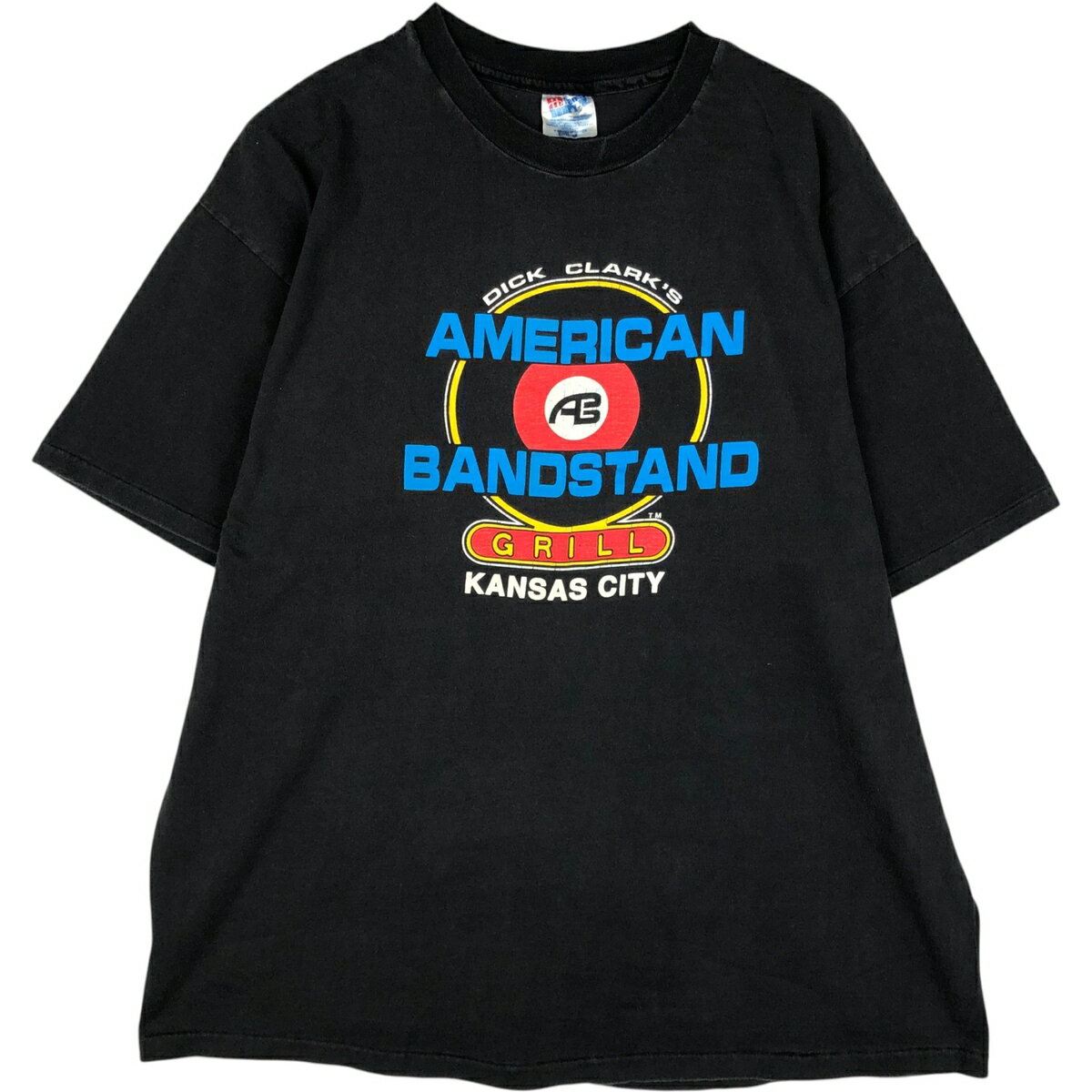 古着 90'S ヘインズ Hanes BEEFY-T Dick Clark's American Bandstand Grill アドバタイジングTシャツ USA製 メンズXXL相当 ヴィンテージ /eaa621813  