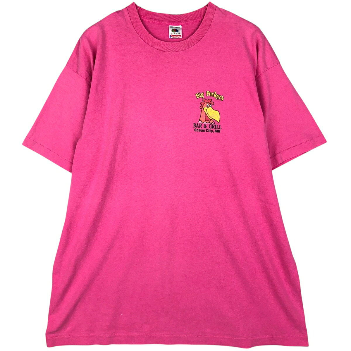 古着 80'S フルーツオブザルーム FRUIT OF THE LOOM Big Pecker's アドバタイジングTシャツ USA製 メンズXXL相当 ヴィンテージ /eaa621822  