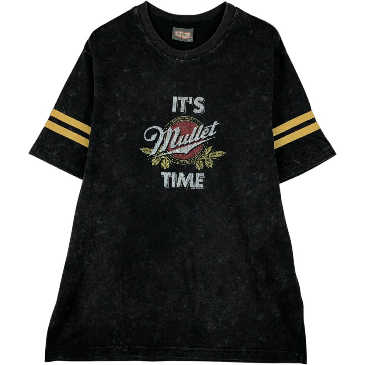 乐天商城 - 古着 BC ETHIC It's Mullet Time アドバタイジングTシャツ USA製 メンズXL相当 /eaa621826 【中古】 【260604】