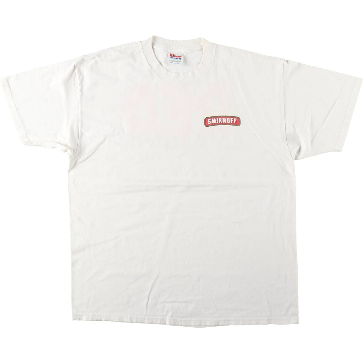 古着 90~00'S ヘインズ Hanes COMFORT-T SMIRNOFF スミノフ アドバタイジングTシャツ メンズXL相当 /eaa621833 【中古】 【260604】