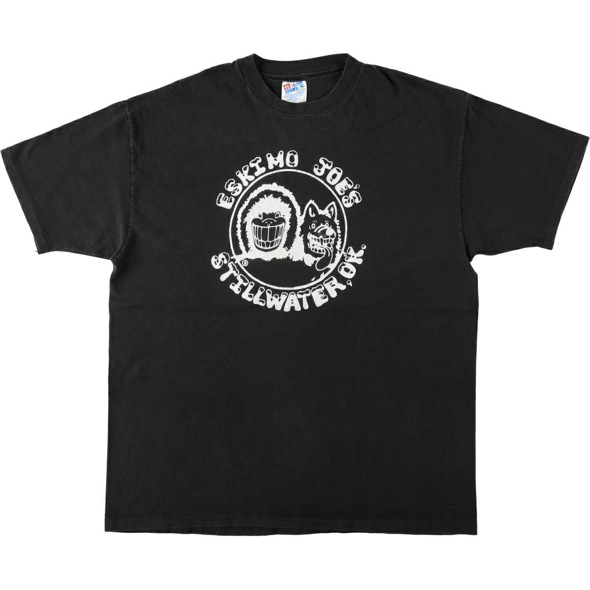 古着 90'S ヘインズ Hanes BEEFY-T Eskimo Joe's アドバタイジングTシャツ USA製 メンズXL相当 /eaa621837  
