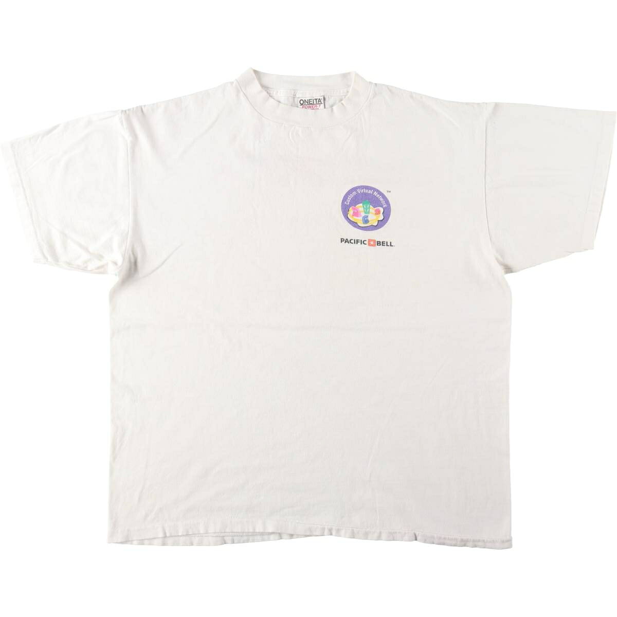 古着 90'S オニータ ONEITA Pacific Bell アドバタイジングTシャツ メンズXL相当 ヴィンテージ /eaa621839 【中古】 【260618】