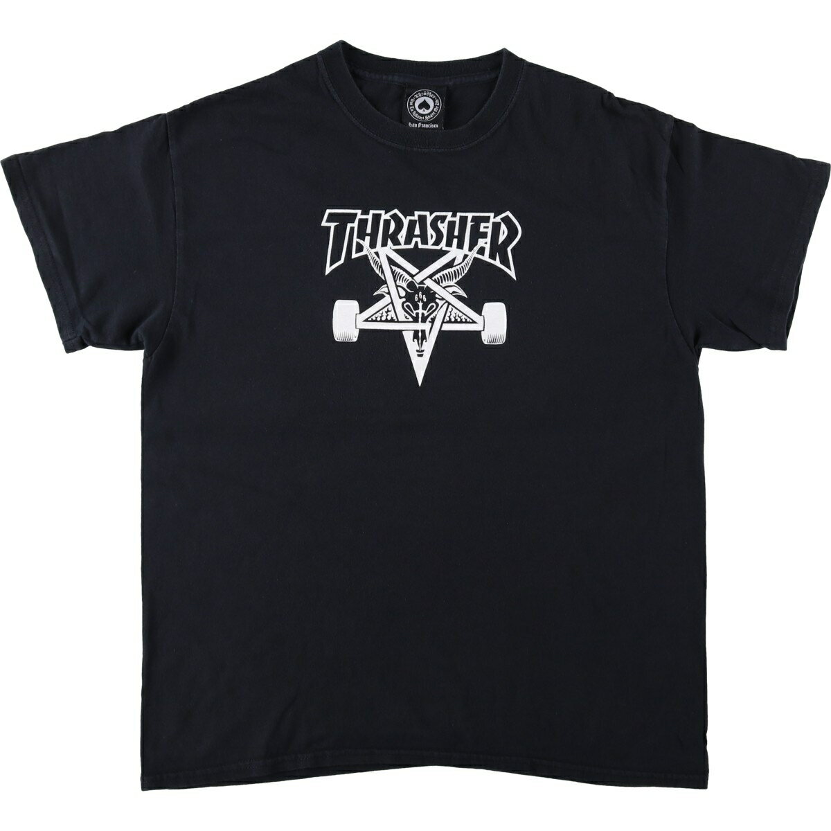 Rakuten - 古着 スラッシャー THRASHER サーフ スケートTシャツ メンズL相当 /eaa621872 【中古】 【260605】 ブラック系 春夏秋
