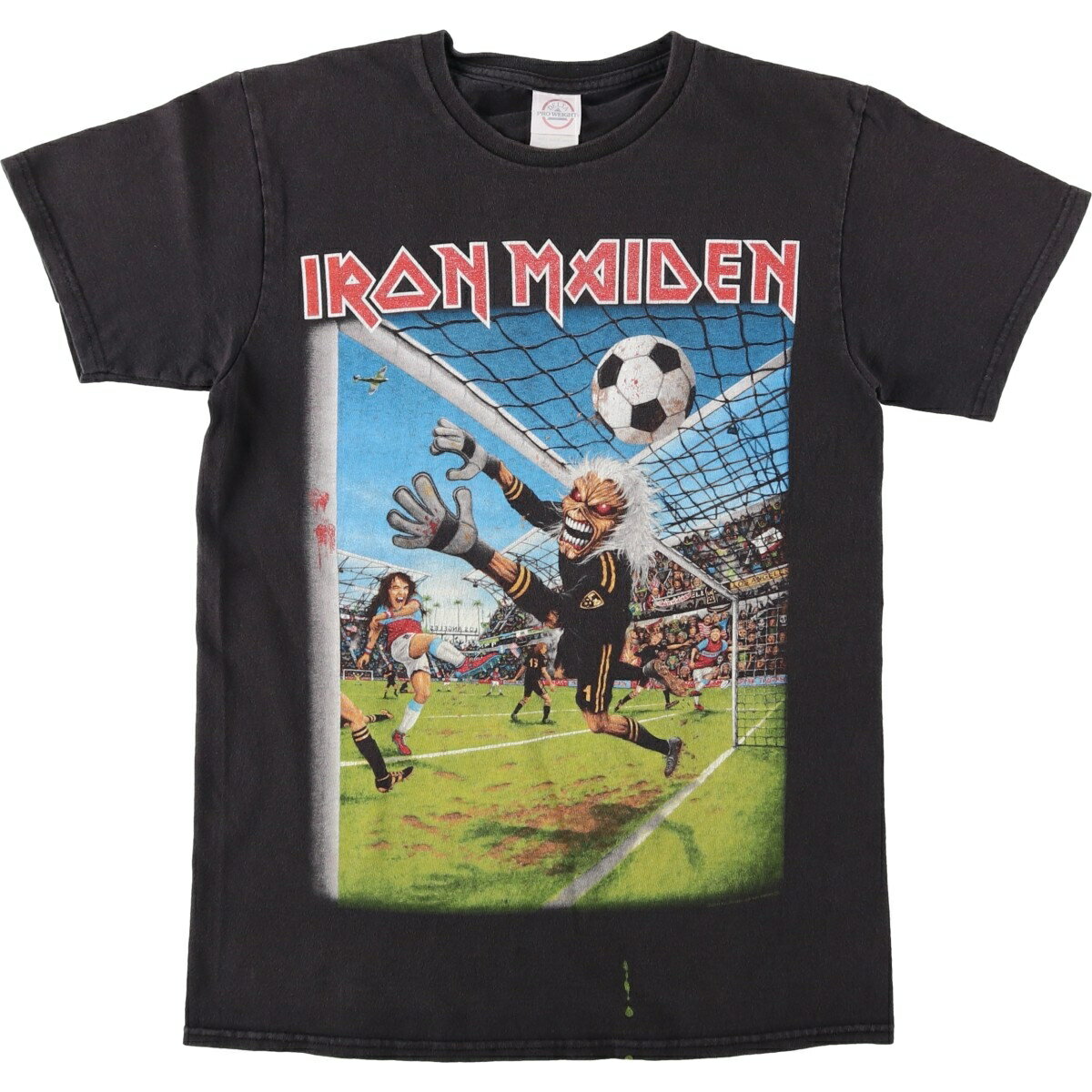 古着 デルタ DELTA PRO WEIGHT IRON MAIDEN アイアンメイデン バンドTシャツ バンT メンズS相当 /eaa621951  