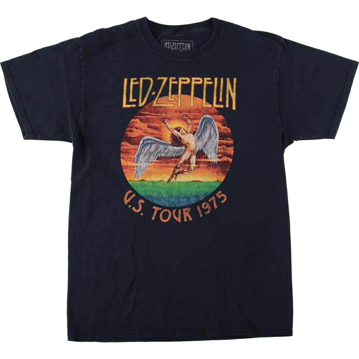 乐天商城 - 古着 LED ZEPPELIN レッドツェッペリン バンドTシャツ バンT メンズM相当 /eaa621959 【中古】 【260605】 ブラック系 春夏秋