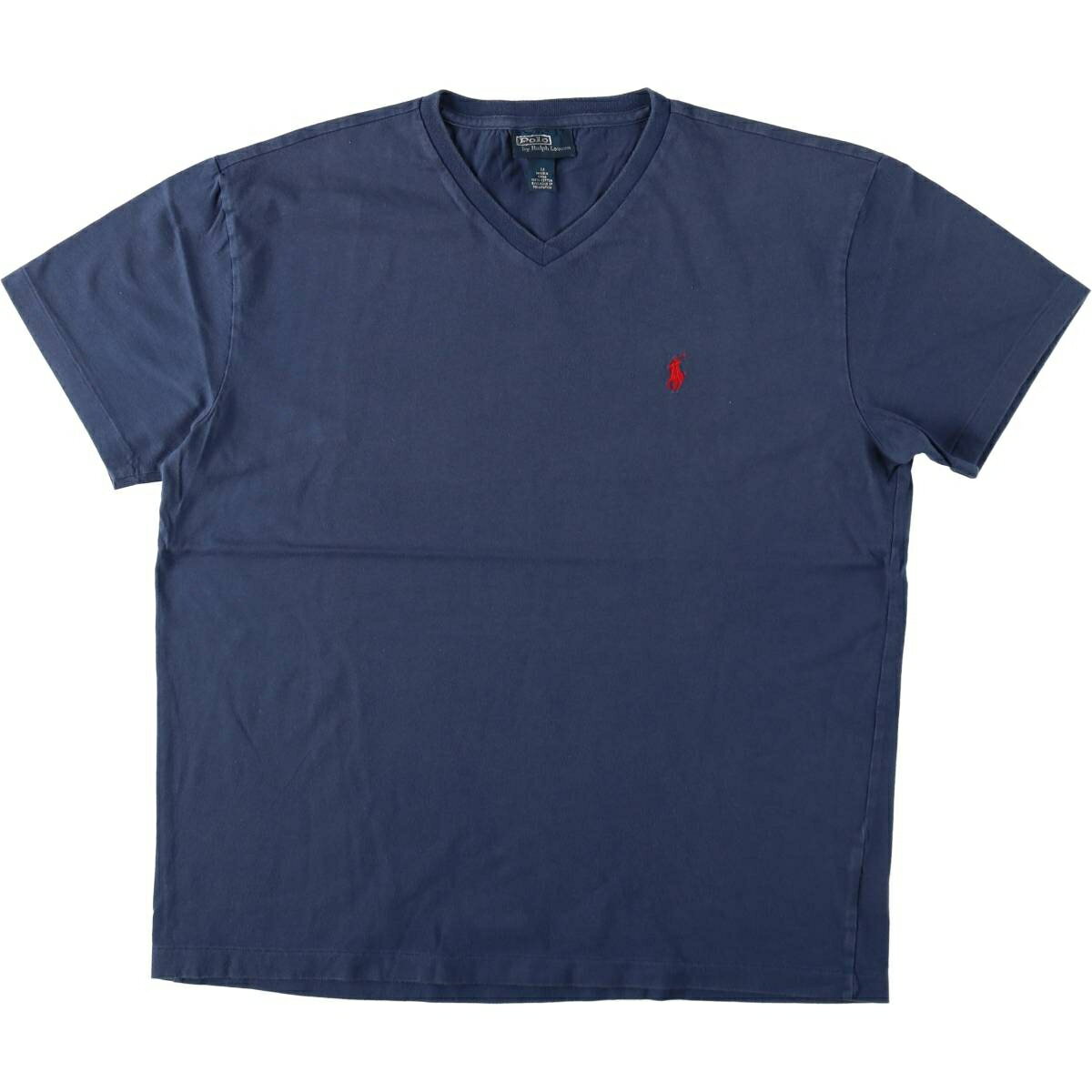 樂天商城 - 古着 ラルフローレン Ralph Lauren POLO by Ralph Lauren Vネック 半袖 ワンポイントロゴTシャツ メンズM相当 /eaa622013 【中古】 【260604】