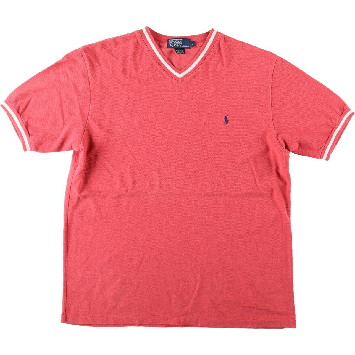 古着 ラルフローレン Ralph Lauren POLO by Ralph Lauren 半袖VネックTシャツ メンズL相当 /eaa622033 【中古】 【260604】