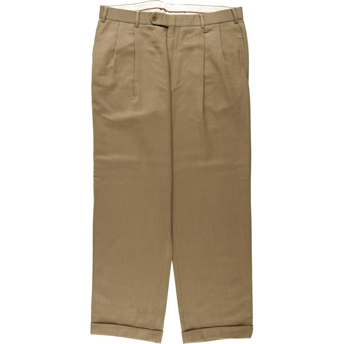 古着 ブルックスブラザーズ Brooks Brothers ツータック ウールパンツ スラックス カナダ製 メンズw36相当 /eaa622148 【中古】 【260619】