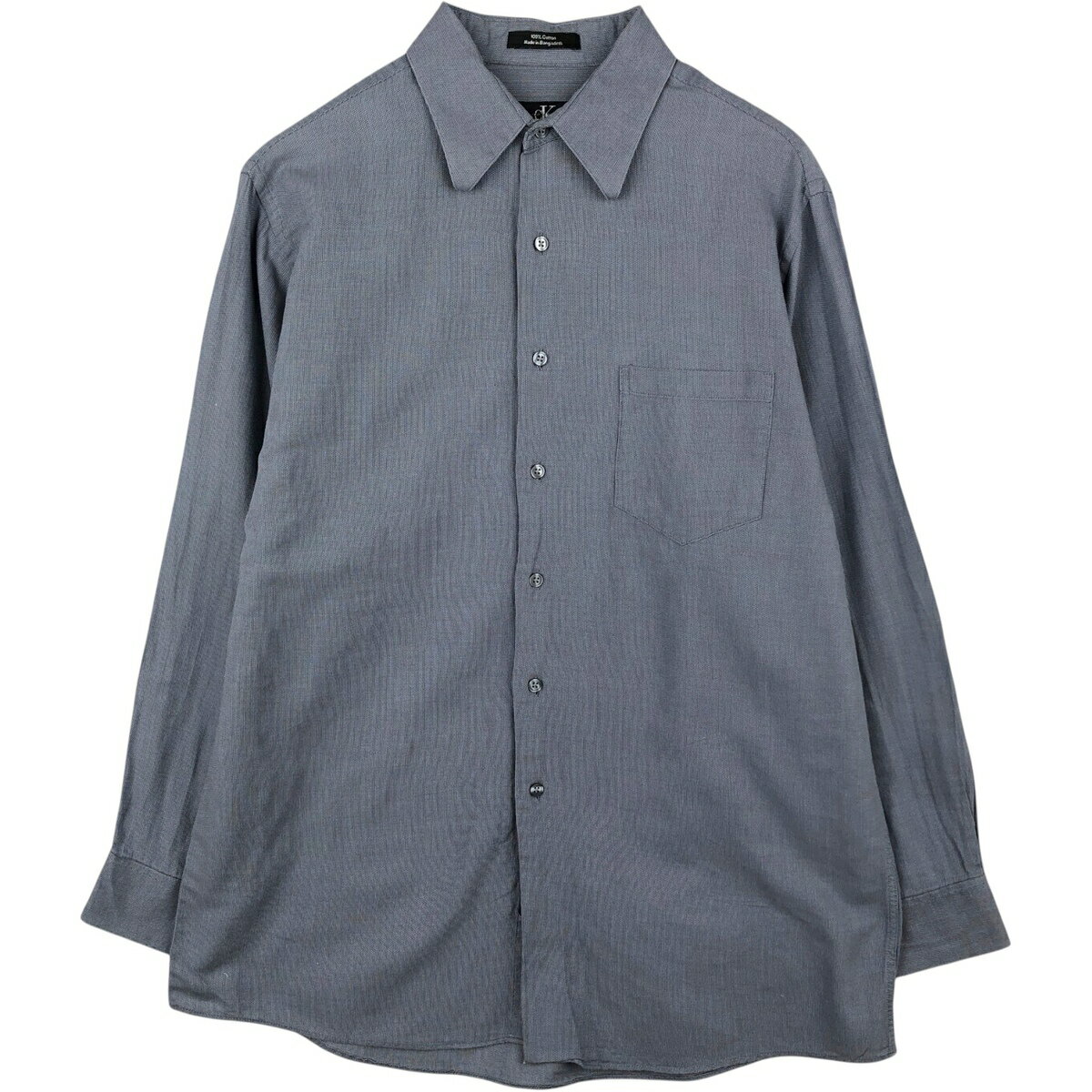 Rakuten - 古着 カルバンクライン Calvin klein 長袖 コットンシャツ メンズL相当 /eaa622293 【中古】 【260602】