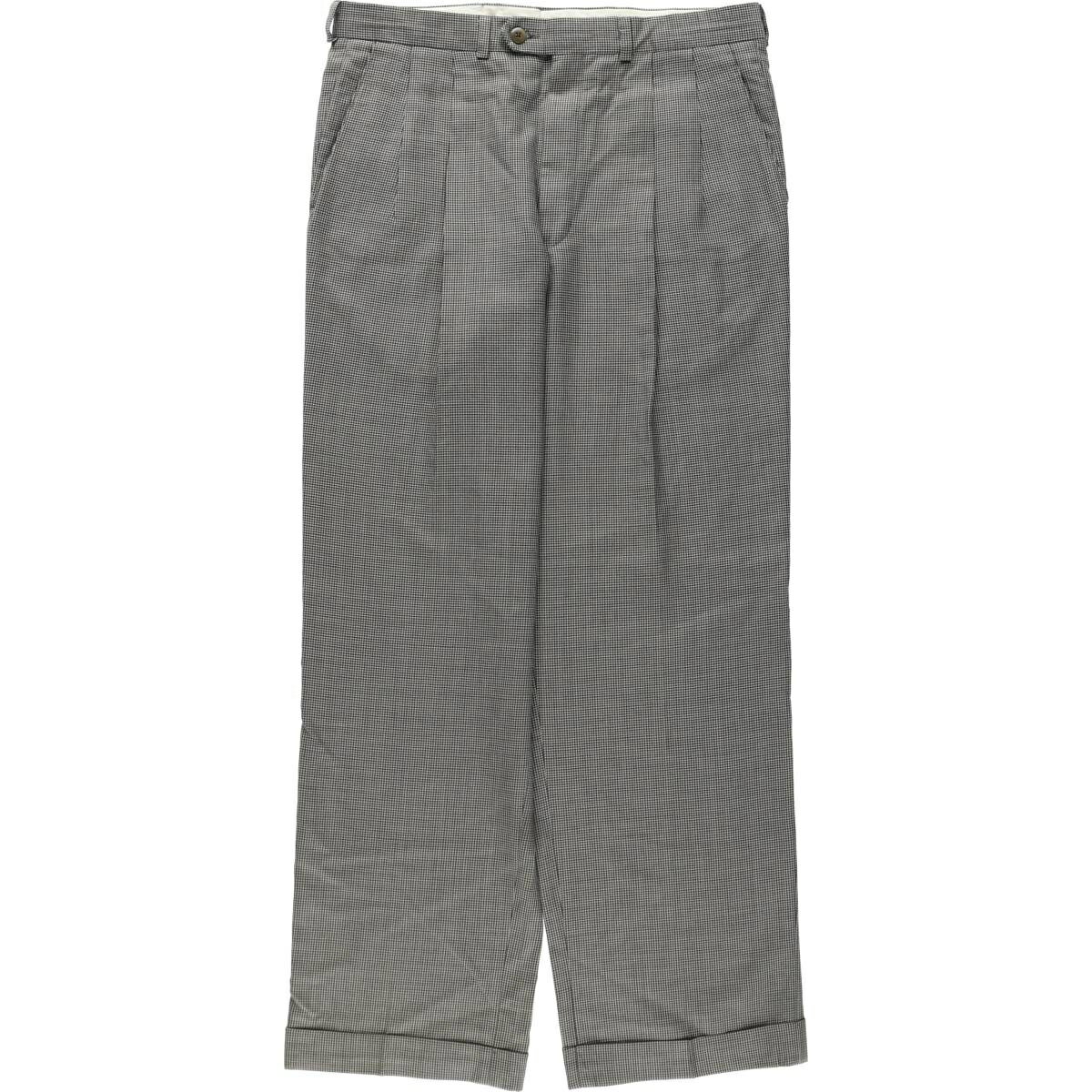 Rakuten - 古着 ラルフローレン Ralph Lauren POLO UNIVERSITY 千鳥格子柄 ツータック スラックスパンツ メンズw33相当 /eaa622351 【中古】 【260606】