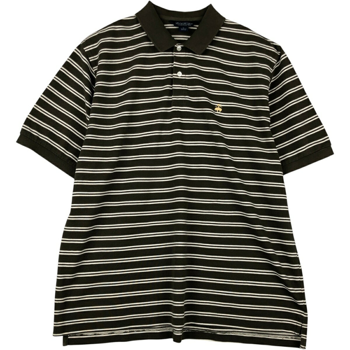 古着 ブルックスブラザーズ Brooks Brothers Est.1818 半袖 ボーダー ポロシャツ メンズXL相当 /eaa622649 【中古】 【260602】