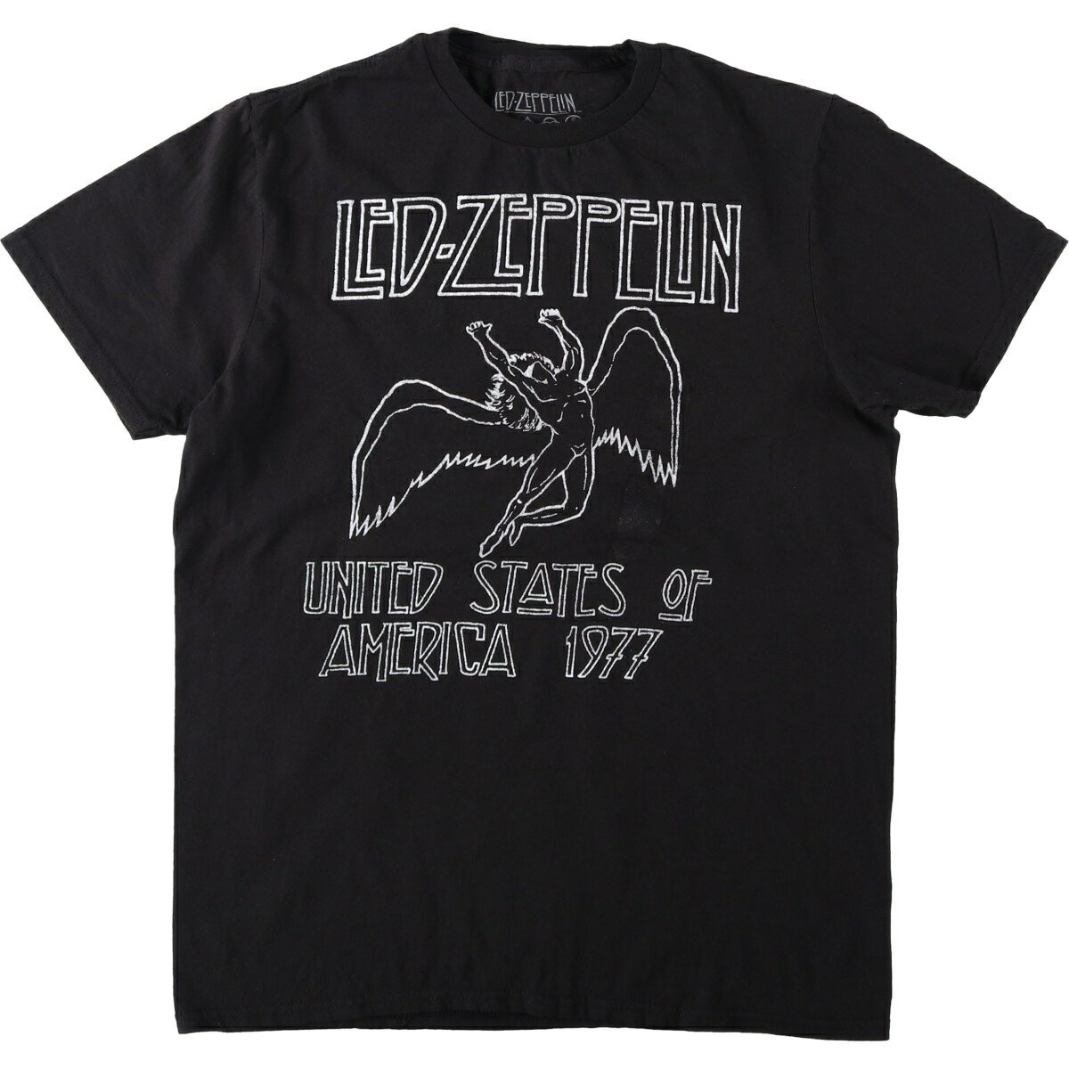 乐天商城 - 古着 LED ZEPPELIN レッドツェッペリン バンドTシャツ バンT メンズM相当 /eaa622870 【中古】 【260605】 ブラック系 春夏秋