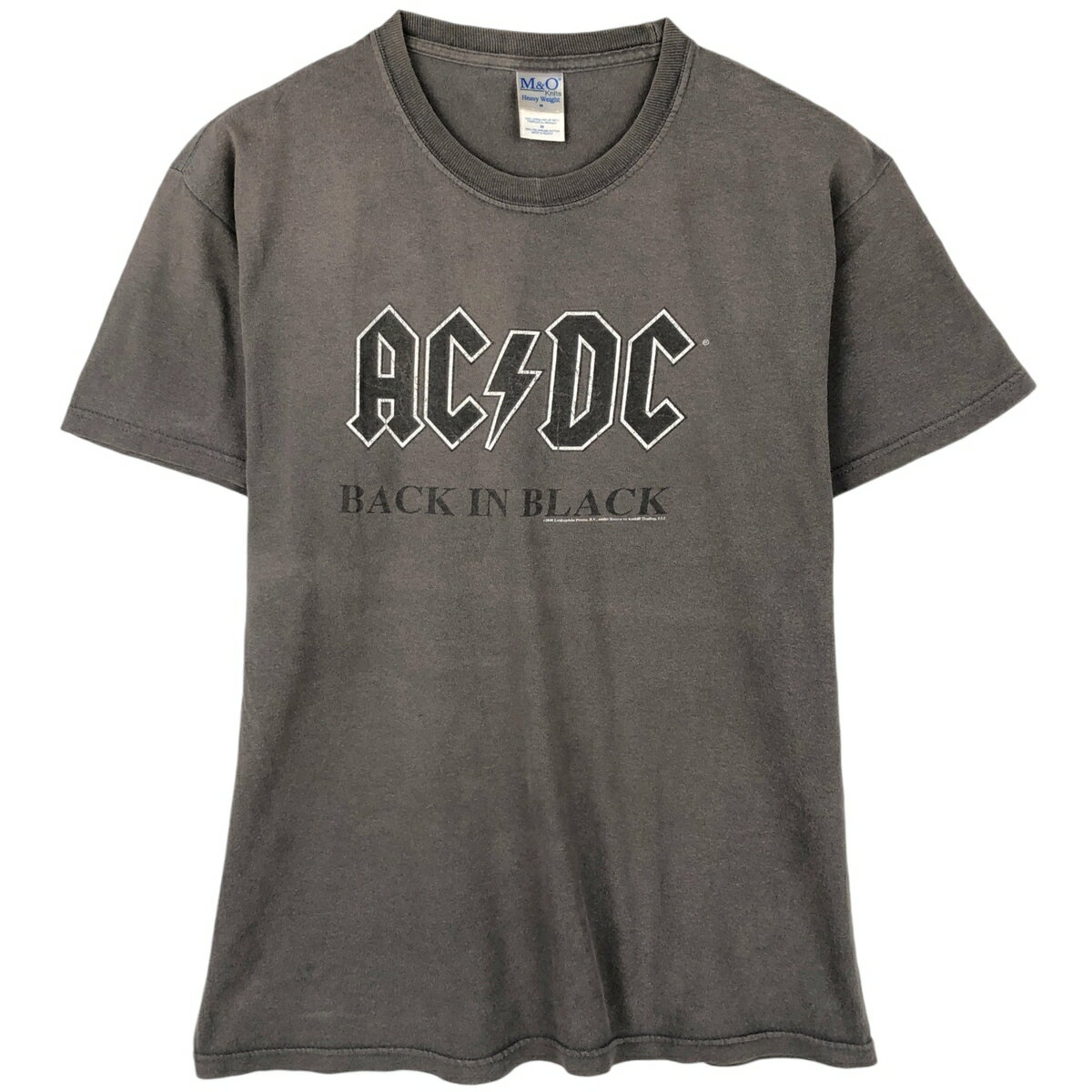 樂天商城 - 古着 00'S M&O Knits AC/DC エーシーディーシー バンドTシャツ バンT メンズM相当 /eaa622903 【中古】 【260605】 ブラック系 春夏秋