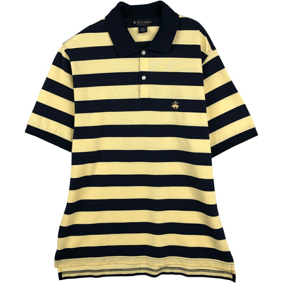 古着 ブルックスブラザーズ Brooks Brothers Est.1818 半袖 ボーダー ポロシャツ メンズM相当 /eaa622940 【中古】 【260607】