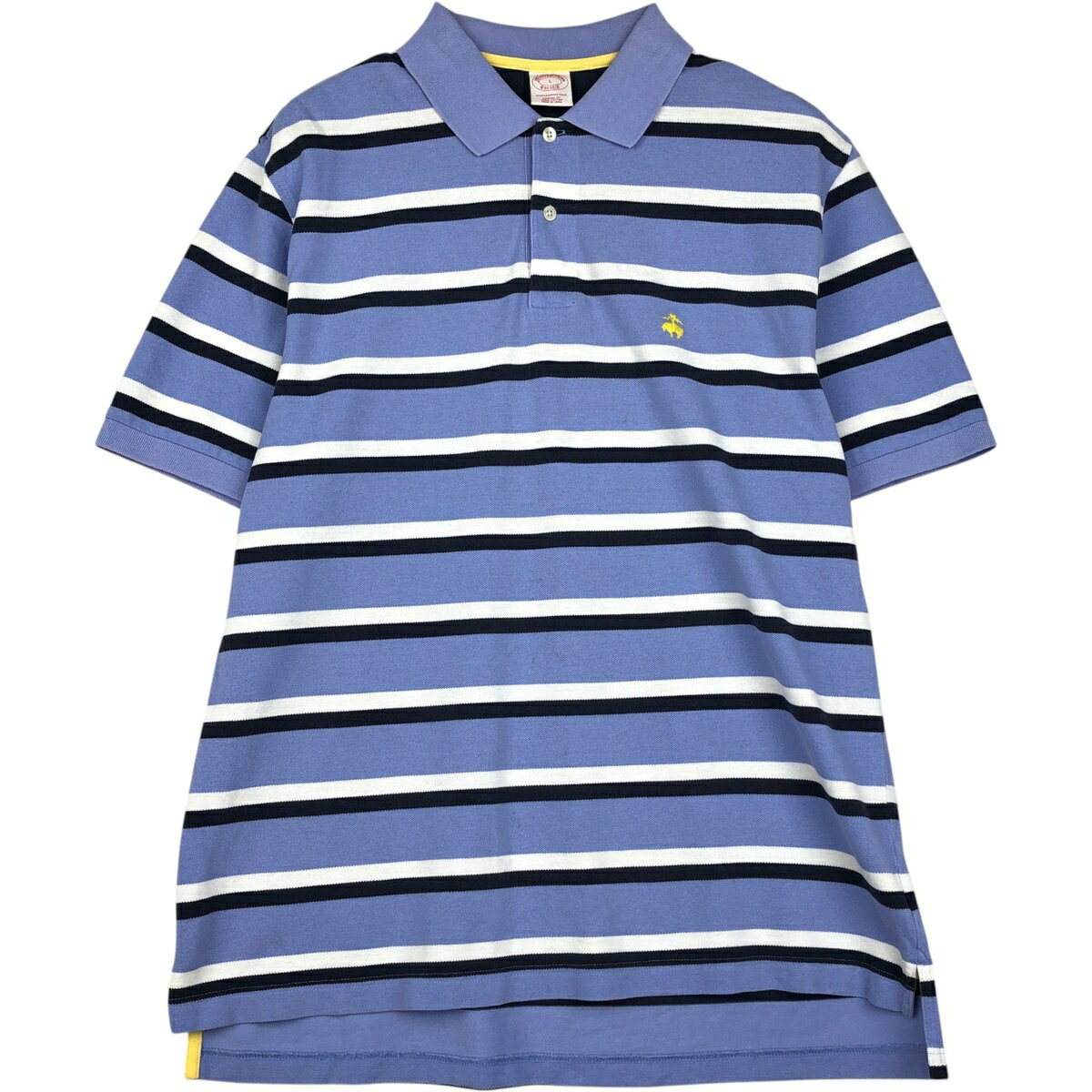 古着 ブルックスブラザーズ Brooks Brothers Est.1818 半袖 ボーダー ポロシャツ メンズL相当 /eaa622965 【中古】 【260603】