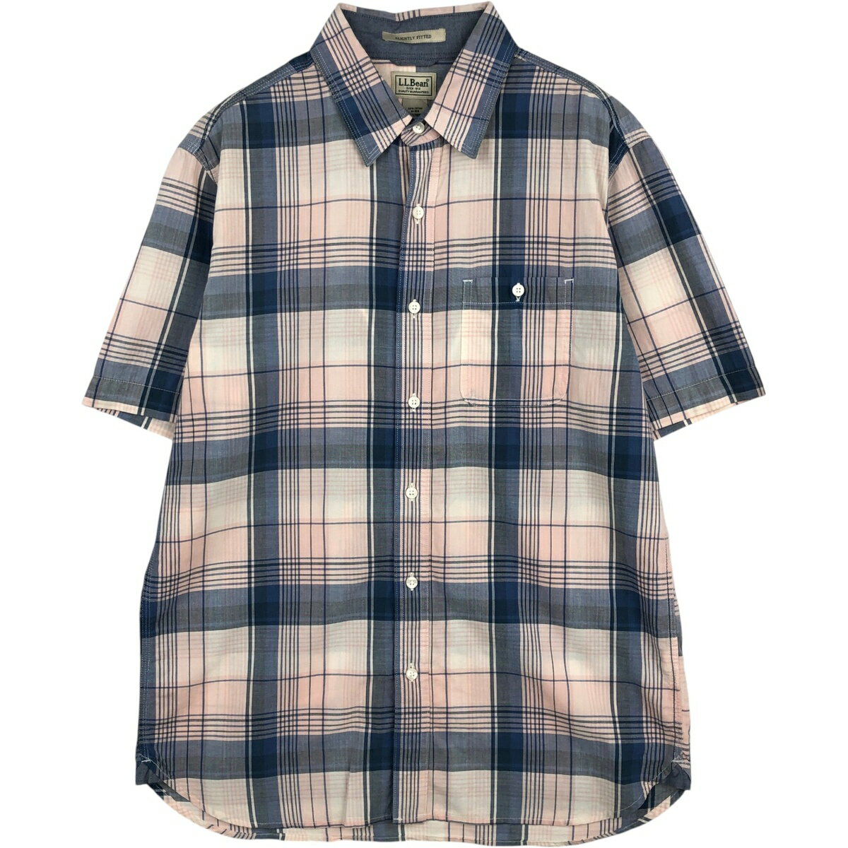 Rakuten - 古着 90~00'S エルエルビーン L.L.Bean マドラスチェック 半袖 コットン チェックシャツ メンズM相当 ヴィンテージ /eaa623277 【中古】 【260603】