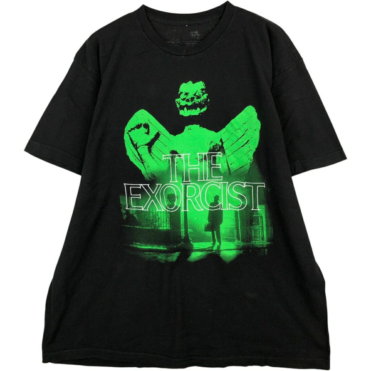 古着 THE EXORCIST エクソシスト 映画 ムービーTシャツ メンズXL相当 /eaa623368   ブラック系 春夏秋