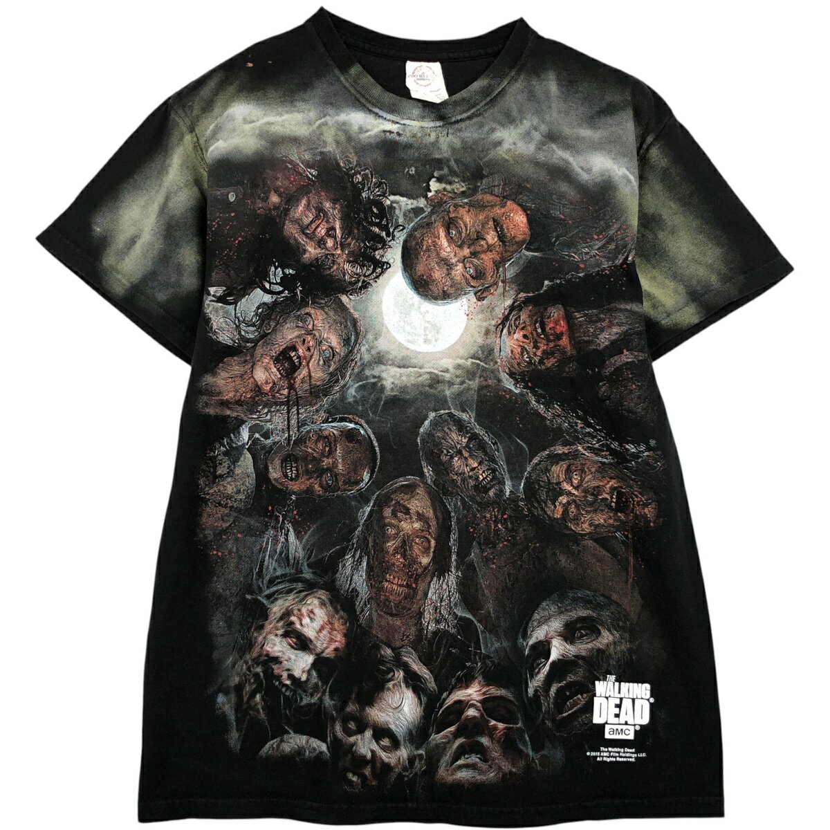 古着 デルタ DELTA THE WALKING DEAD ウォーキングデッド 映画 オールオーバープリント ムービーTシャツ メンズM相当 /eaa623424  