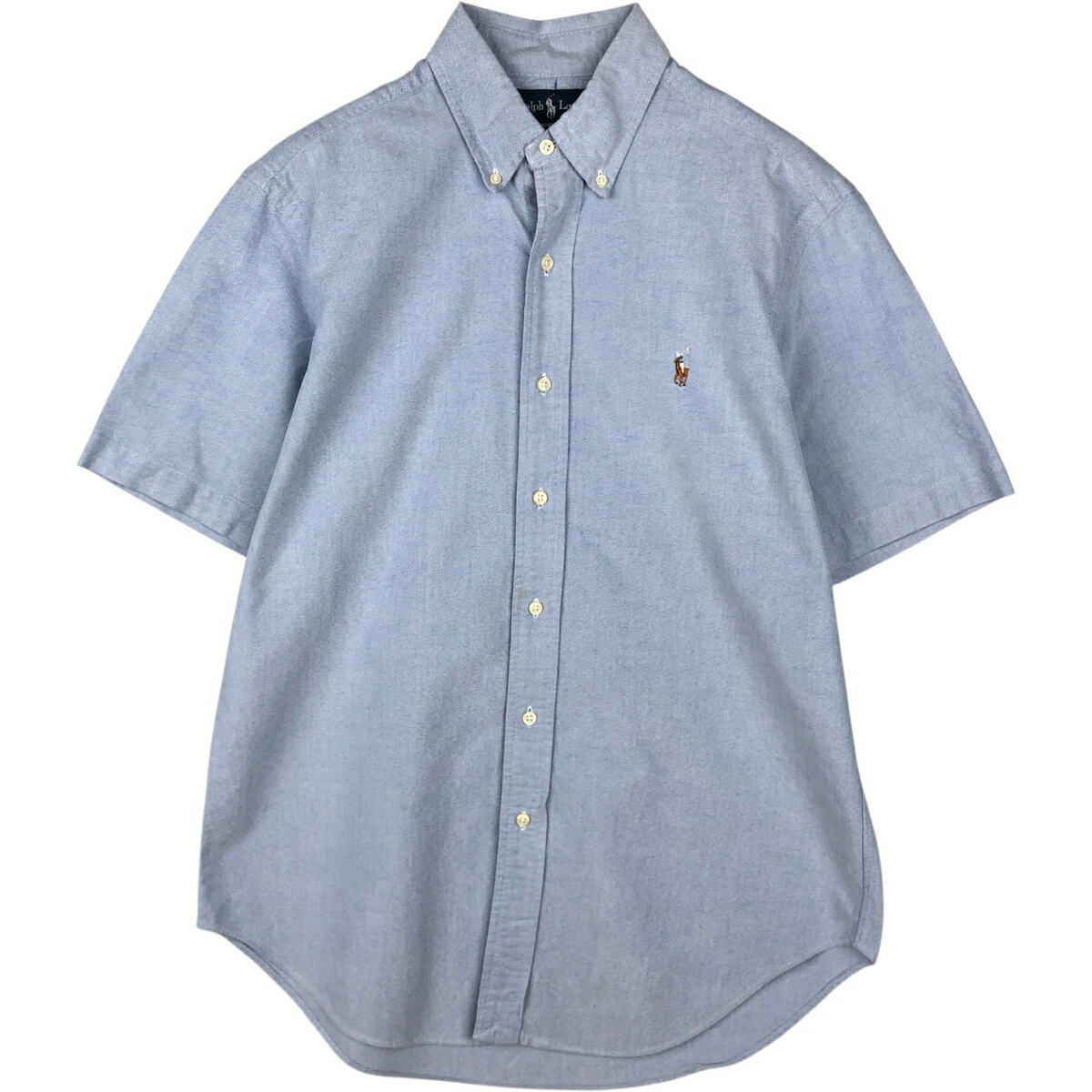 Rakuten - 古着 ラルフローレン Ralph Lauren CLASSIC FIT クラシックフィット 半袖 ボタンダウンシャツ メンズM相当 /eaa623558 【中古】 【260606】