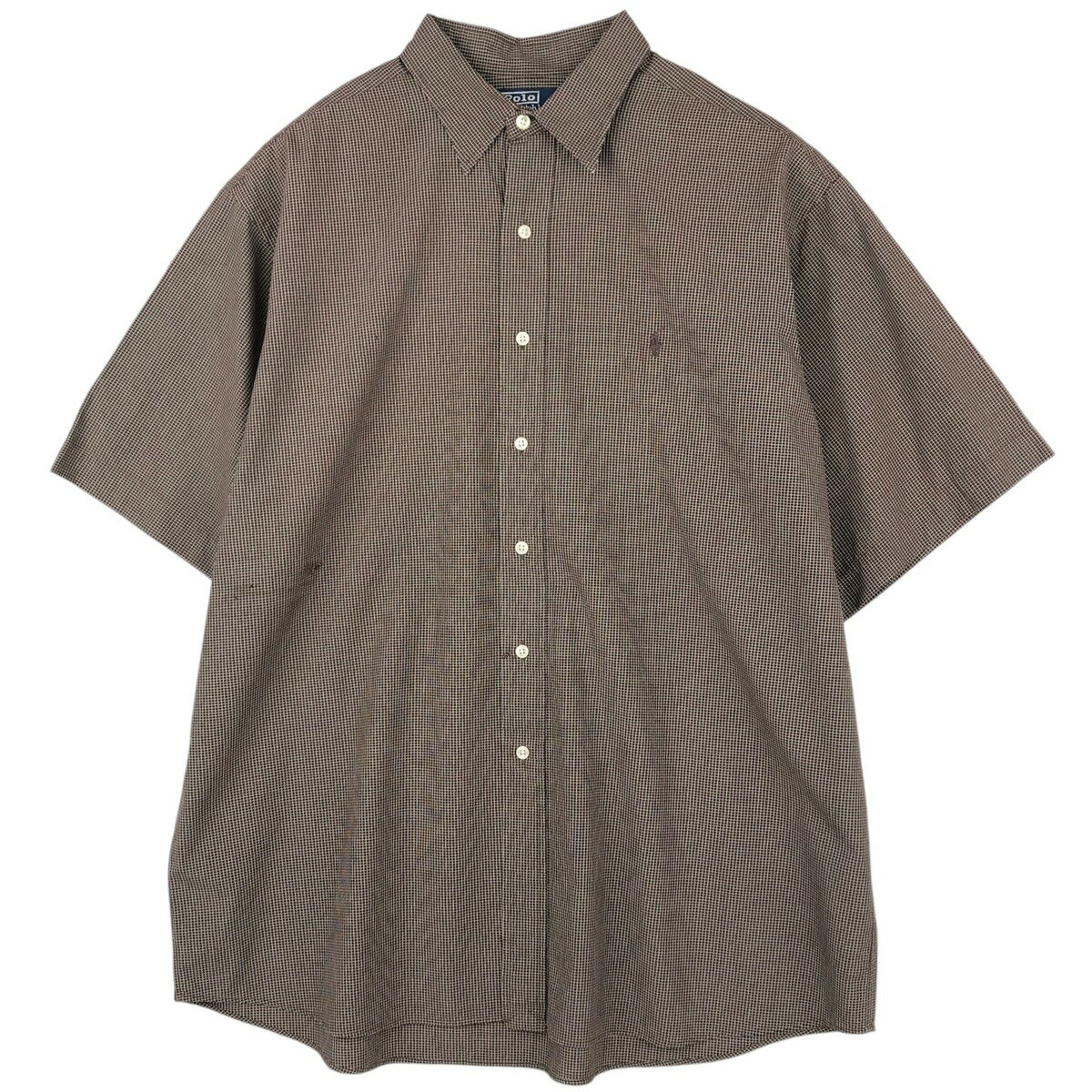 Rakuten - 古着 ラルフローレン Ralph Lauren POLO by Ralph Lauren LOWELL SPORT 半袖 コットン チェックシャツ メンズXL相当 /eaa623586 【中古】 【260605】 春夏